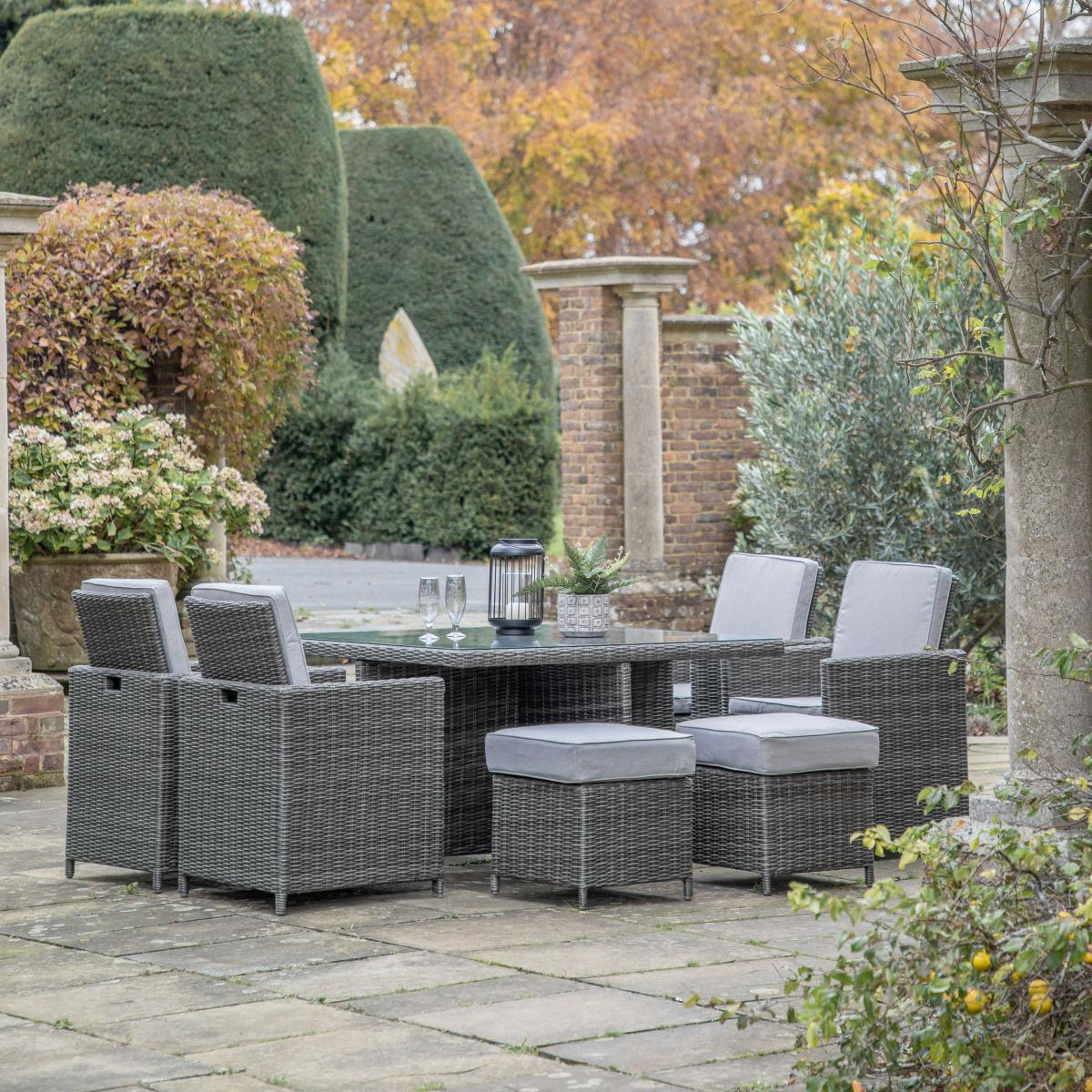 Granville Grey 8 Seater Cube Set Grey – image 2