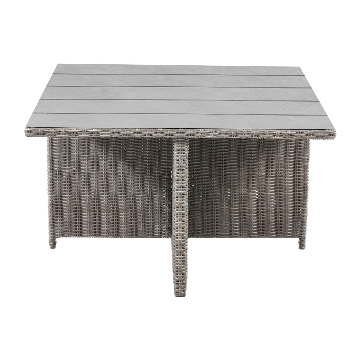 Barbados Rattan Square Corner Seating Set Slate (Grey) – image 4