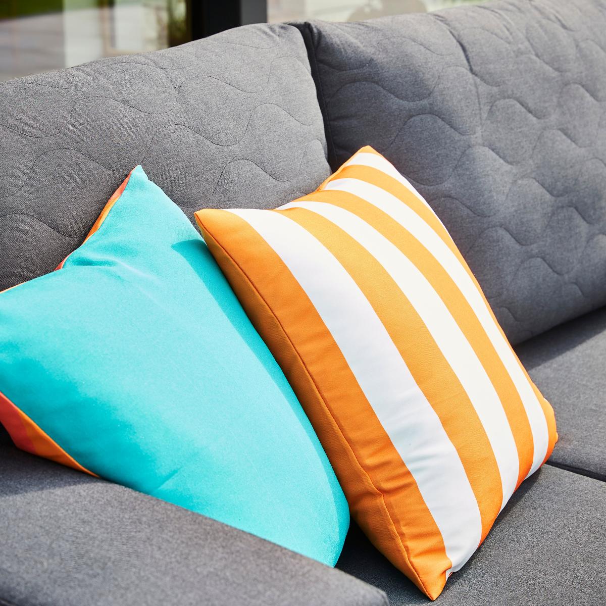Outdoor Fabric Corner Sofa Set, Charcoal Grey – image 5