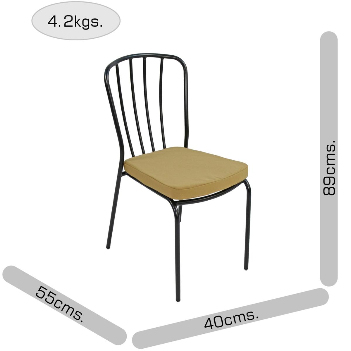 Harrison 71cm Bistro Table with 2 Milton Chairs Set Brown – image 10