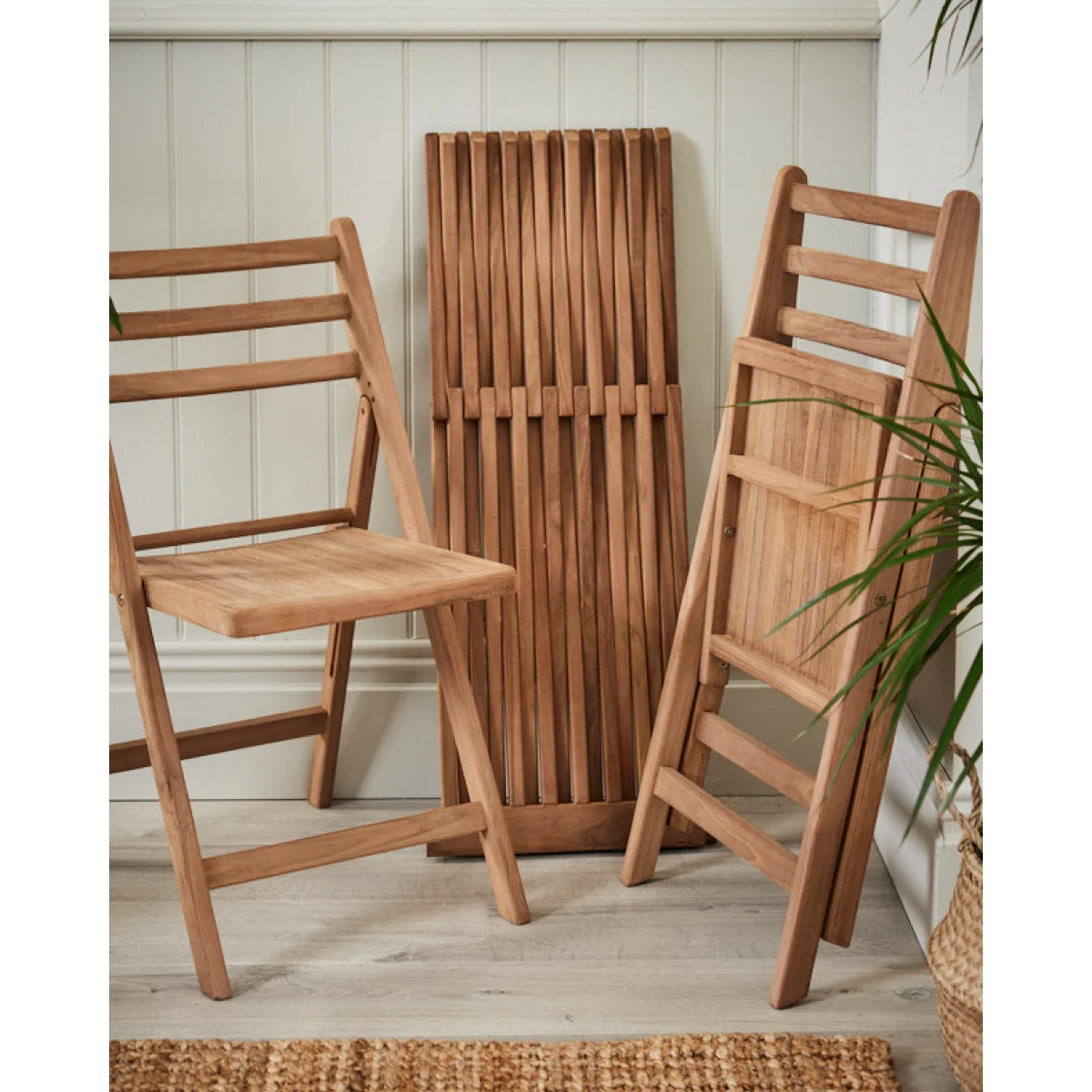 3 Piece Wooden Garden Bistro Set – image 2