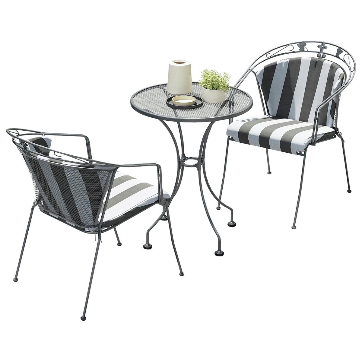 Pacific Elegance 2 Seater Metal Garden Bistro Set – image 2