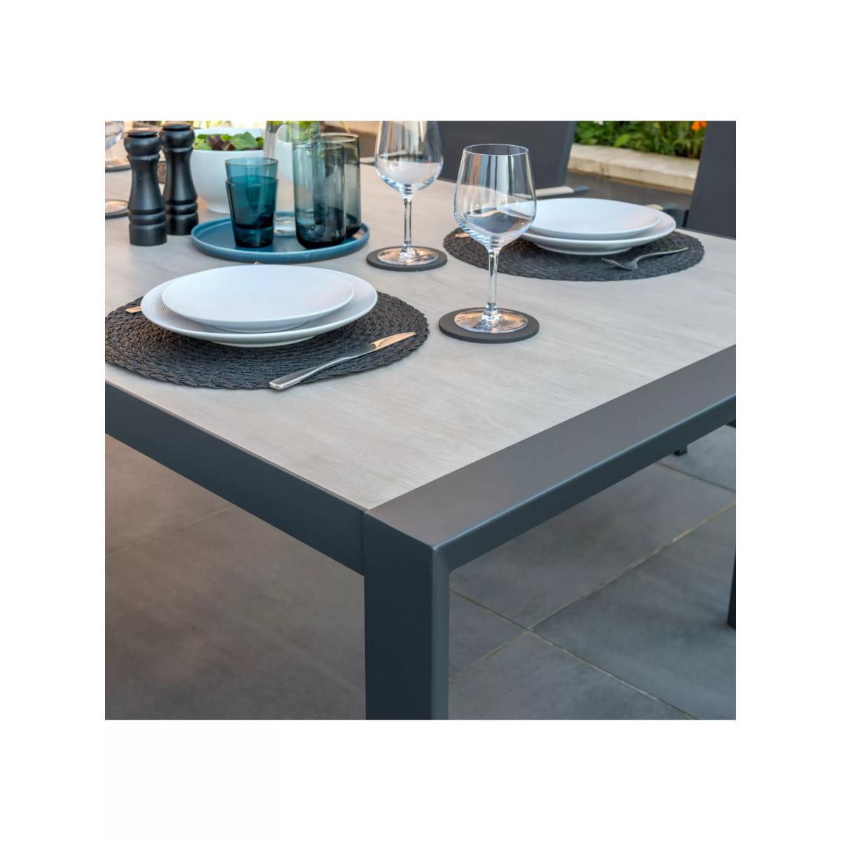 KETTLER Surf Active 6-Seater Garden Dining Table & Reclining Chairs Set, Grey – image 7