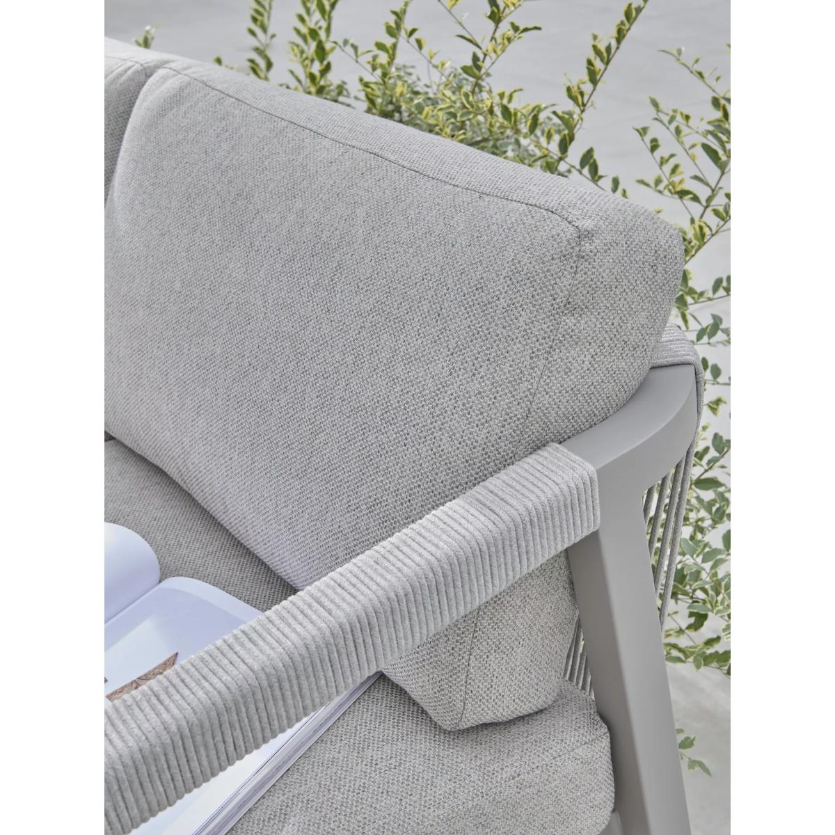 KETTLER Como 6-Seater Corner Garden Lounge & Casual Dining Set, Pebble – image 4