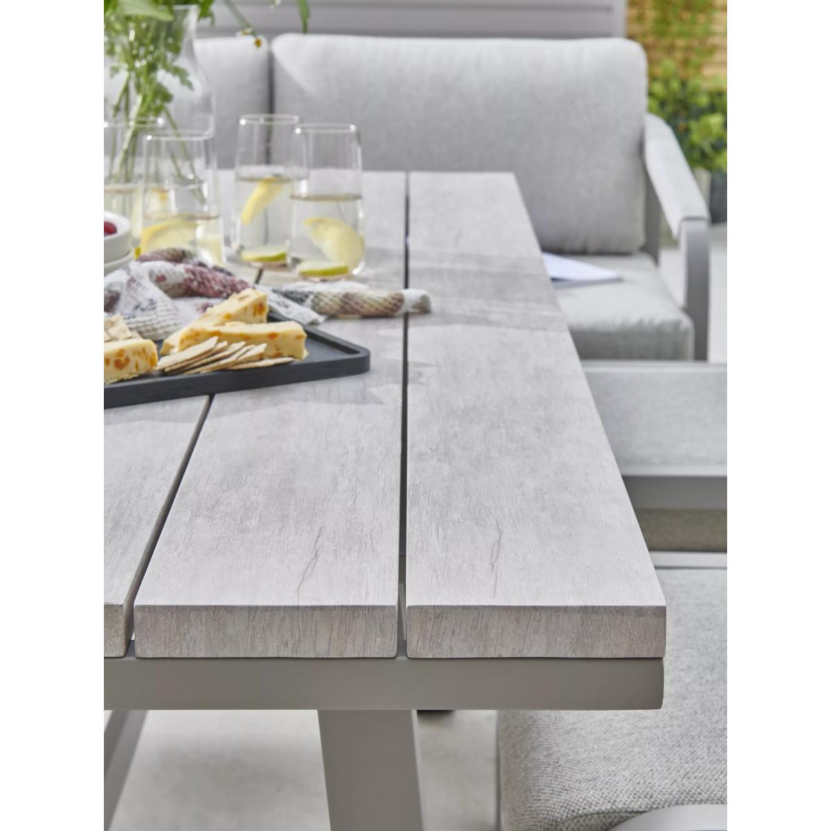 KETTLER Como 6-Seater Corner Garden Lounge & Casual Dining Set, Pebble – image 5