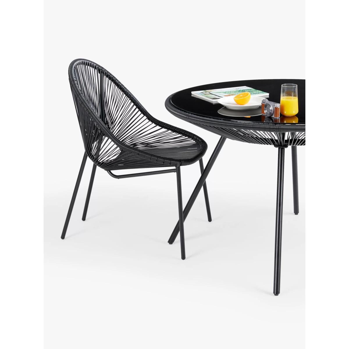 John Lewis Salsa 4-Seater Round Garden Dining Table & Chairs Set – image 3