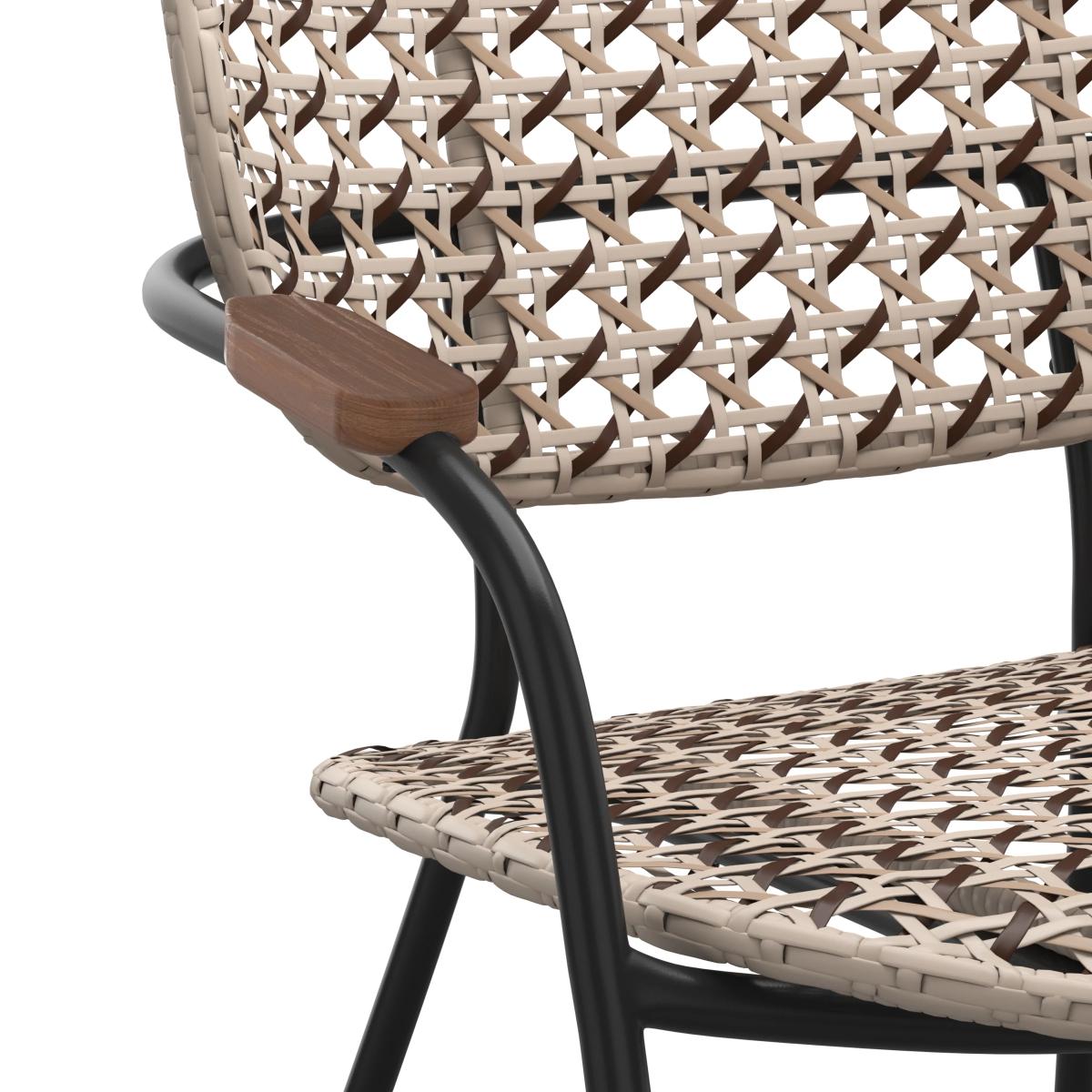 John Lewis & Partners Open Weave 4-Seater Garden Table & Chairs Lounge Set, Natural – image 7
