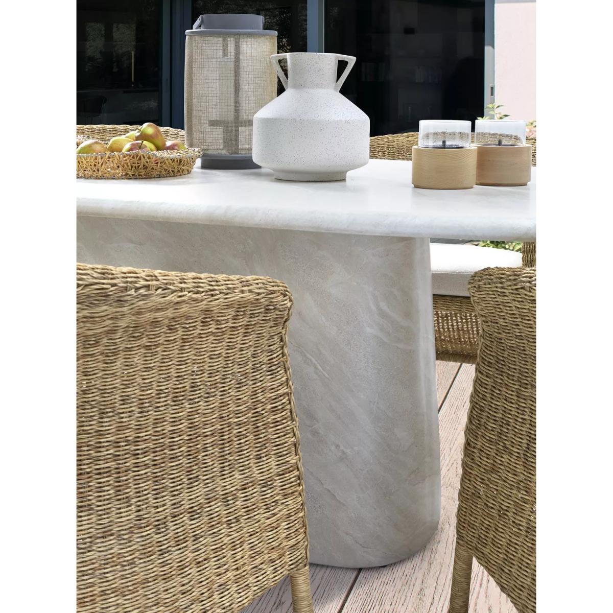 KETTLER Palm 6-Seater Oval Muscat Garden Dining Table & Chairs Set – image 3