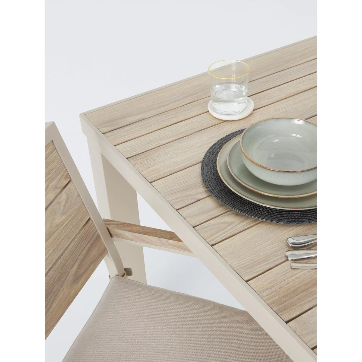 John Lewis Platform 4-Seater Wood-Effect Garden Dining Table & Chairs Set, Black – image 7