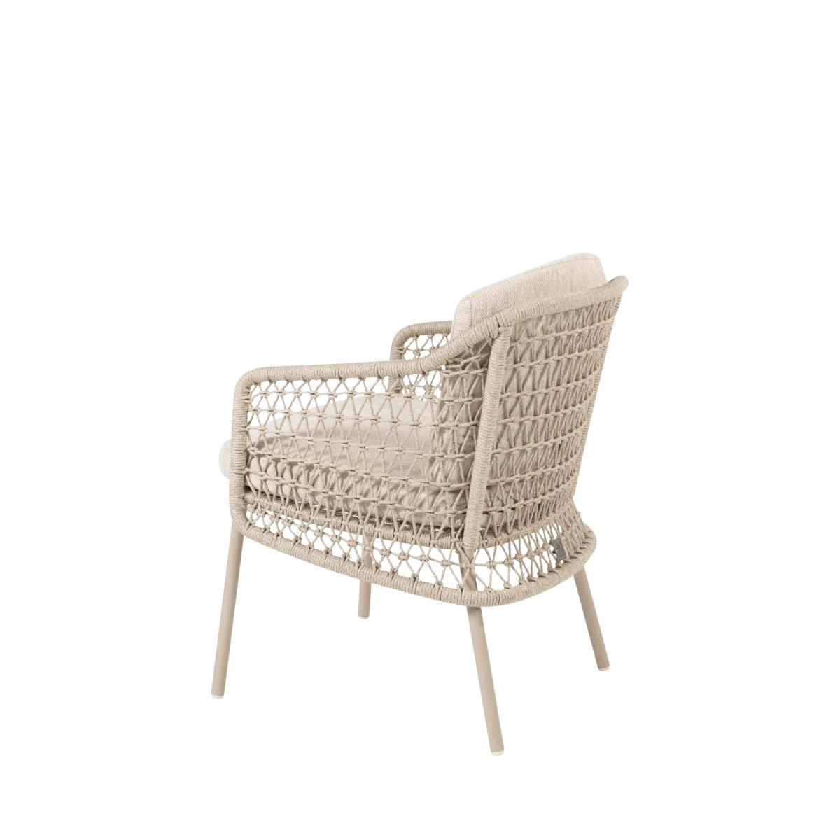 4 Seasons Outdoor Puccini & Prado 4-Seater Garden Dining Set, Latte/Teak – image 4