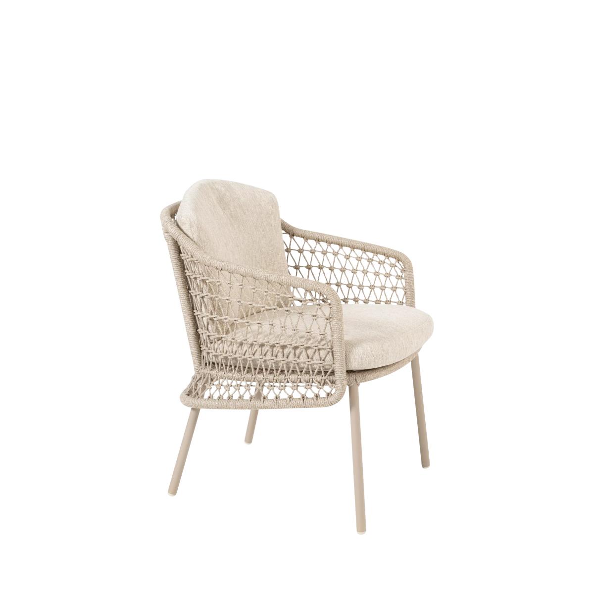 4 Seasons Outdoor Puccini & Prado 4-Seater Garden Dining Set, Latte/Teak – image 5