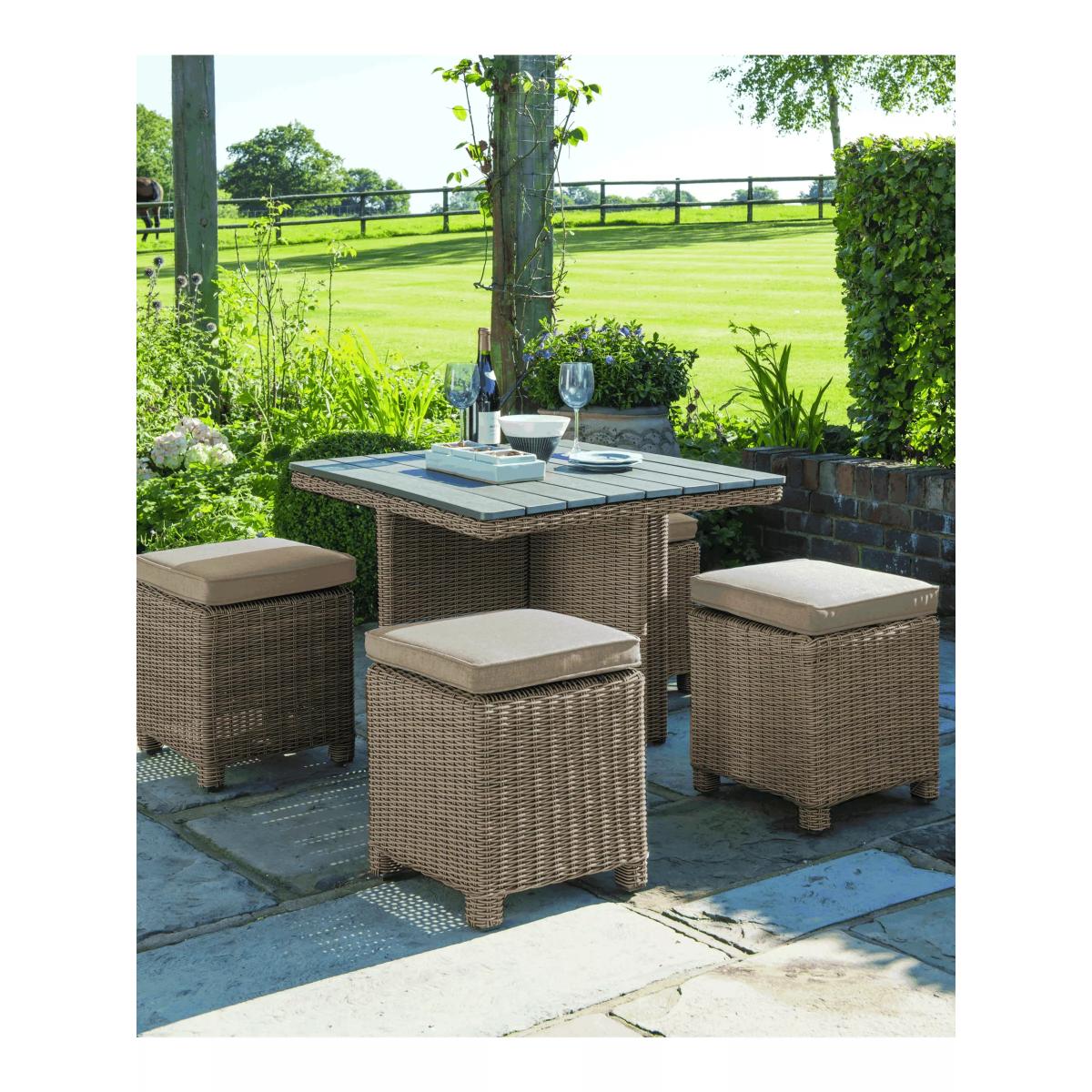 KETTLER Palma Cube 4-Seater Garden Table and Stools Set – image 3
