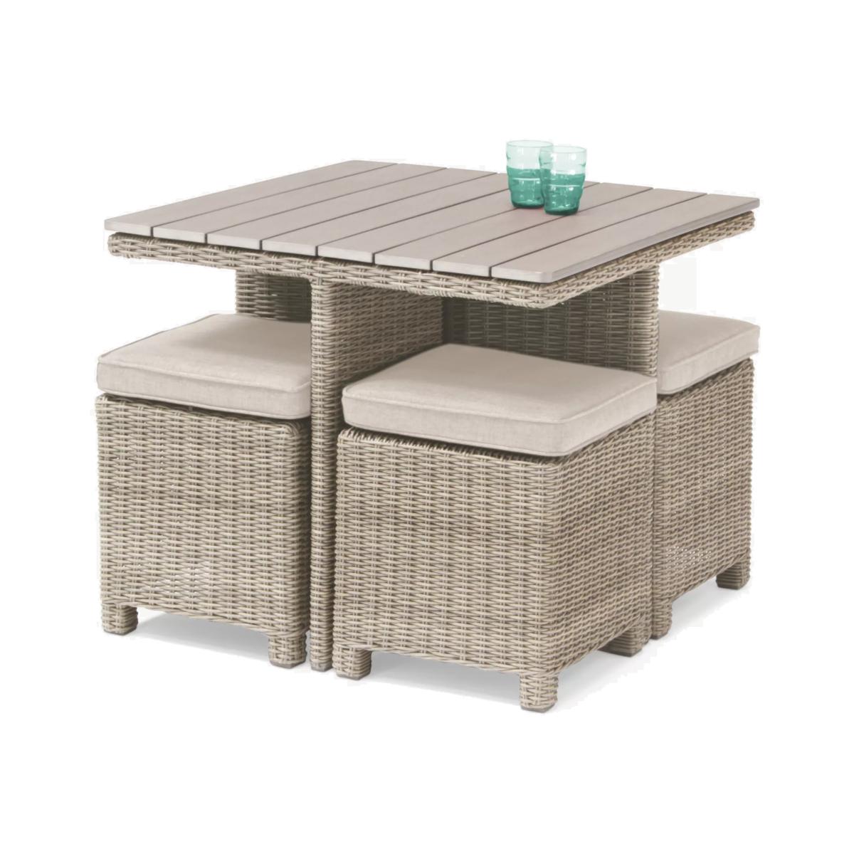 KETTLER Palma Cube 4-Seater Garden Table and Stools Set – image 1