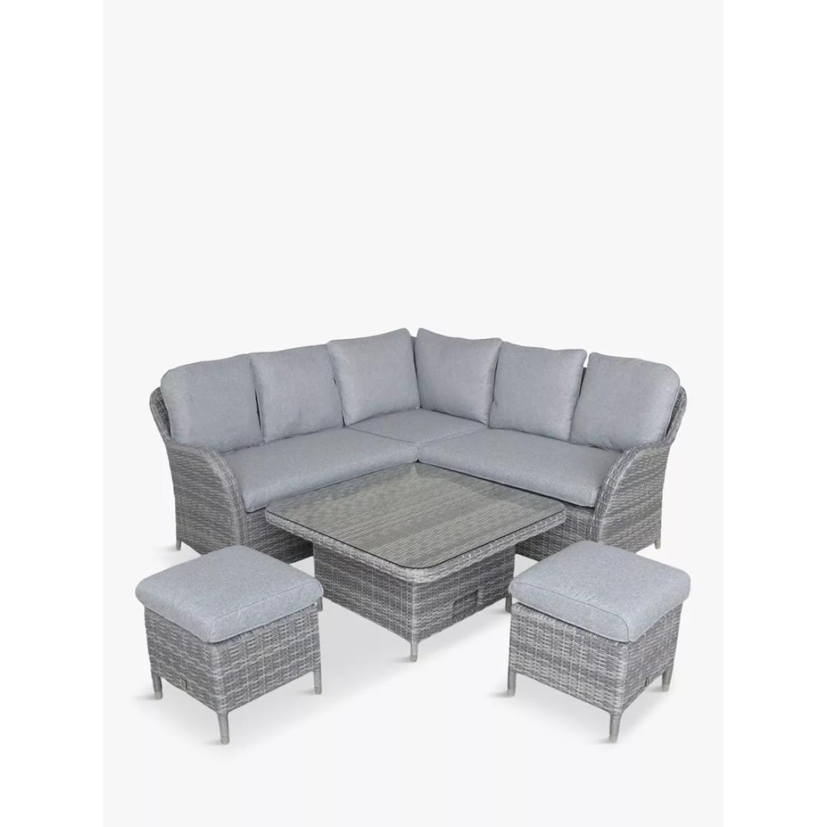 LG Outdoor Monte Carlo 7-Seater Compact Garden Dining Table & Chairs Set – image 2