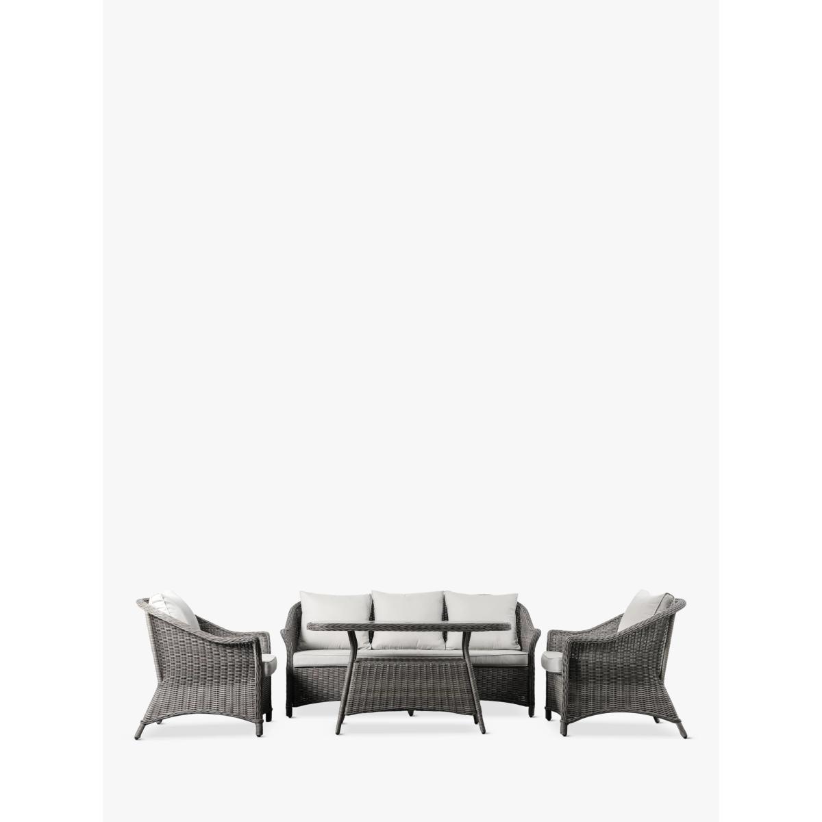Gallery Direct Margutta 5-Seater Garden Dining Table & Chairs Set, Grey – image 2