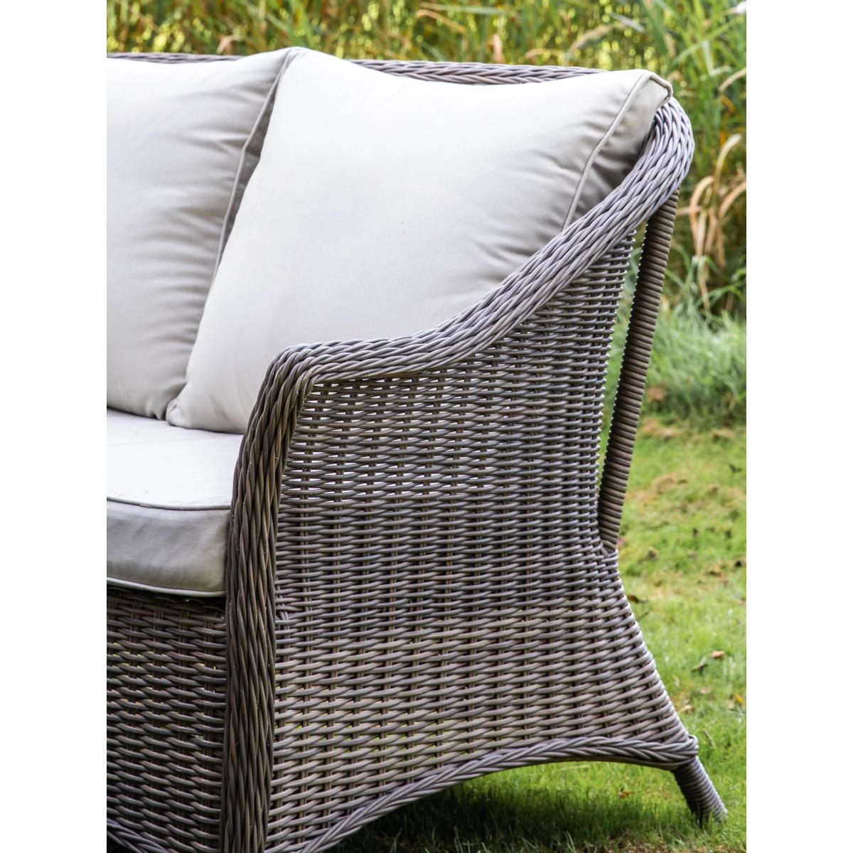 Gallery Direct Margutta 5-Seater Garden Dining Table & Chairs Set, Grey – image 3