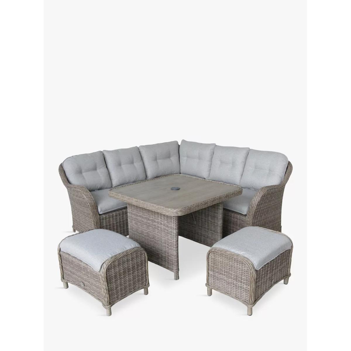 LG Outdoor St Tropez 7-Seater Compact Garden Dining Table & Chairs Set – image 2
