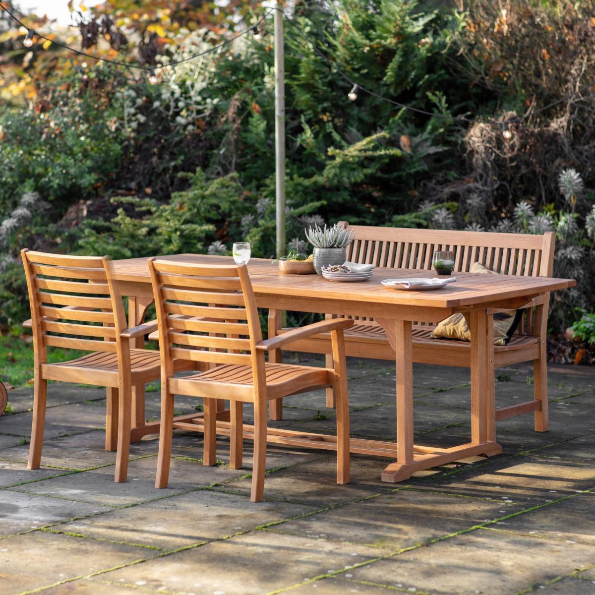 Pires 300cm Outdoor Extending Dining Table - Natural – image 1