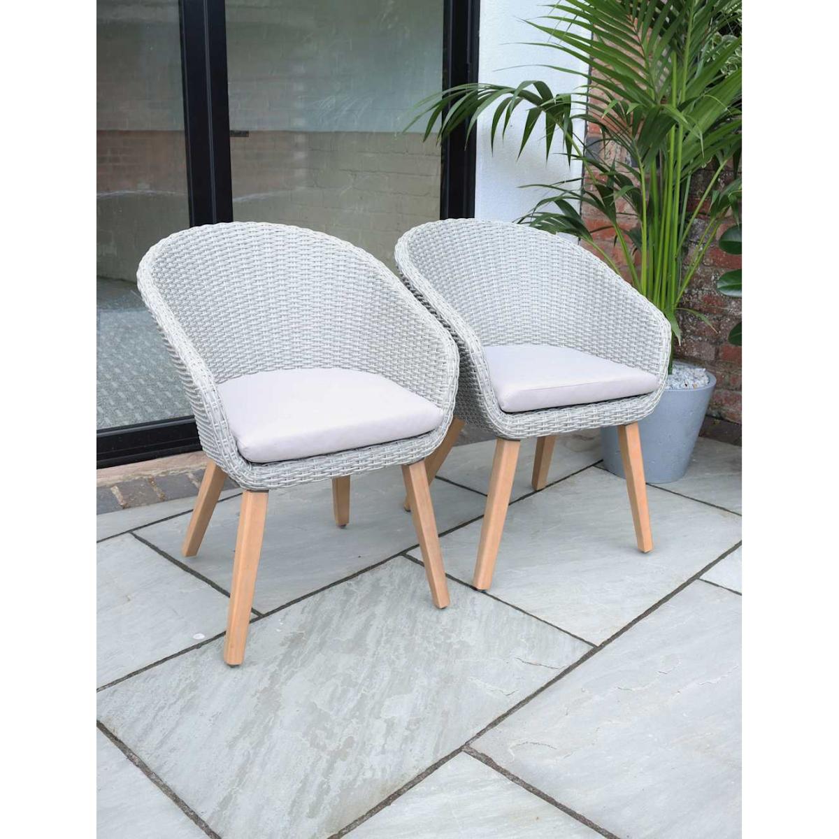 Royalcraft Astral 4 Seater Dining Set - Grey Mix, Grey Mix – image 5