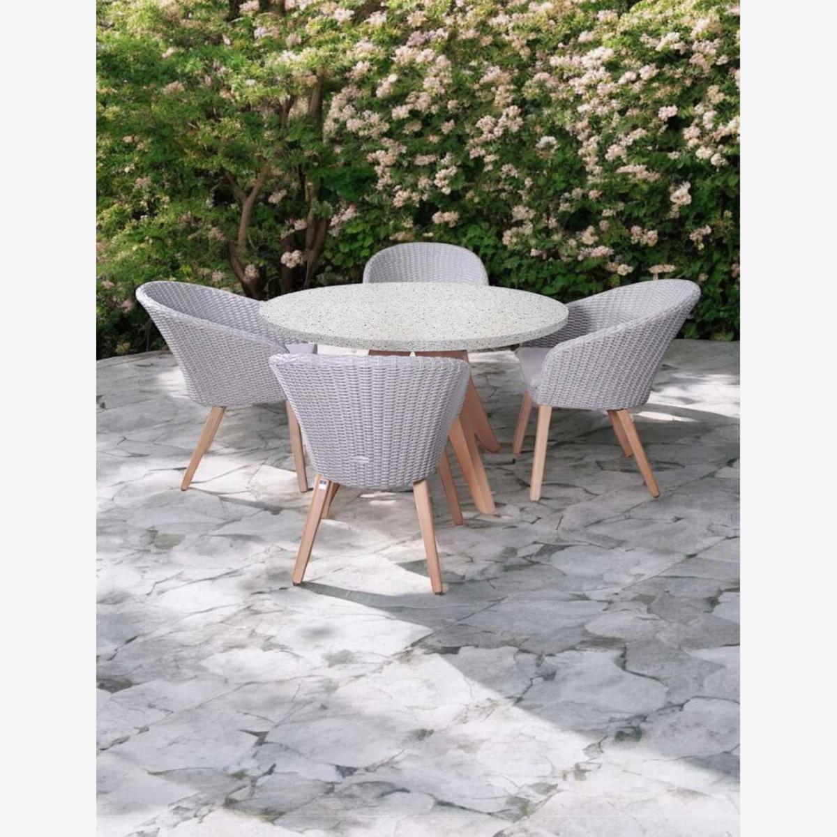 Royalcraft Astral 4 Seater Dining Set - Grey Mix, Grey Mix – image 1