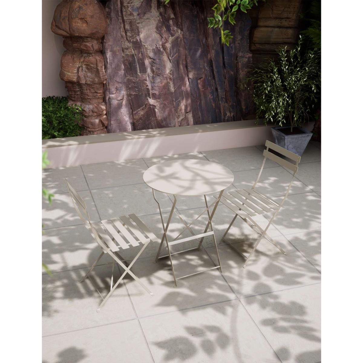 Royalcraft Padstow Bistro Garden Table & Chairs - Olive, Cream,Olive – image 2