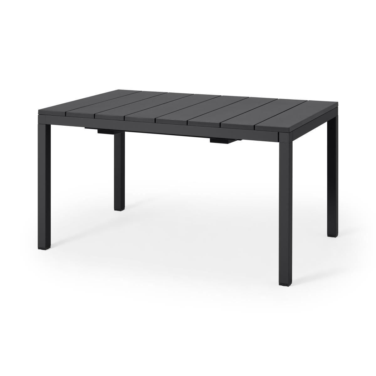 Nardi 6 Seat Extending Dining Set, Dark Grey Fibreglass, Resin & Aluminium – image 5