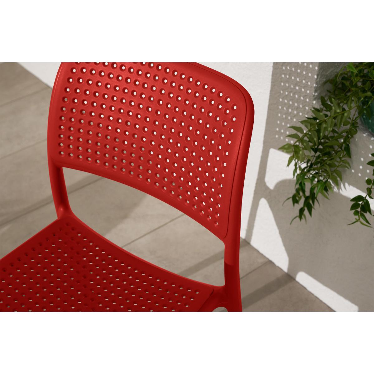 Nardi 2 Seat Bistro Set, Red Fibreglass & Resin – image 6