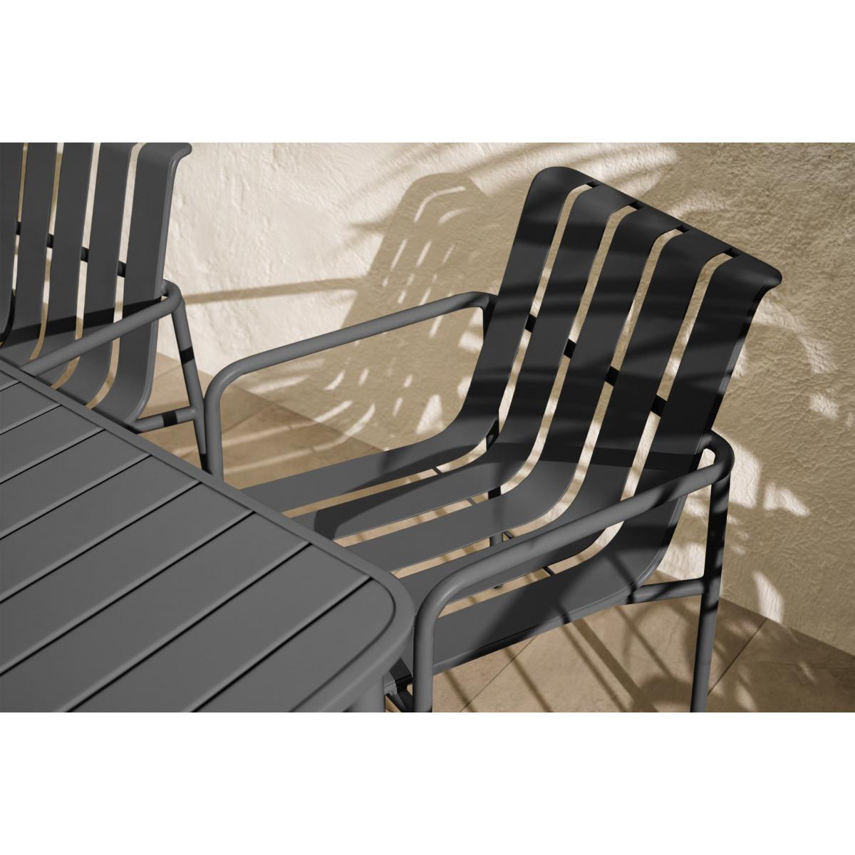 Soriano 4 Seater Garden Dining Set, Grey – image 5