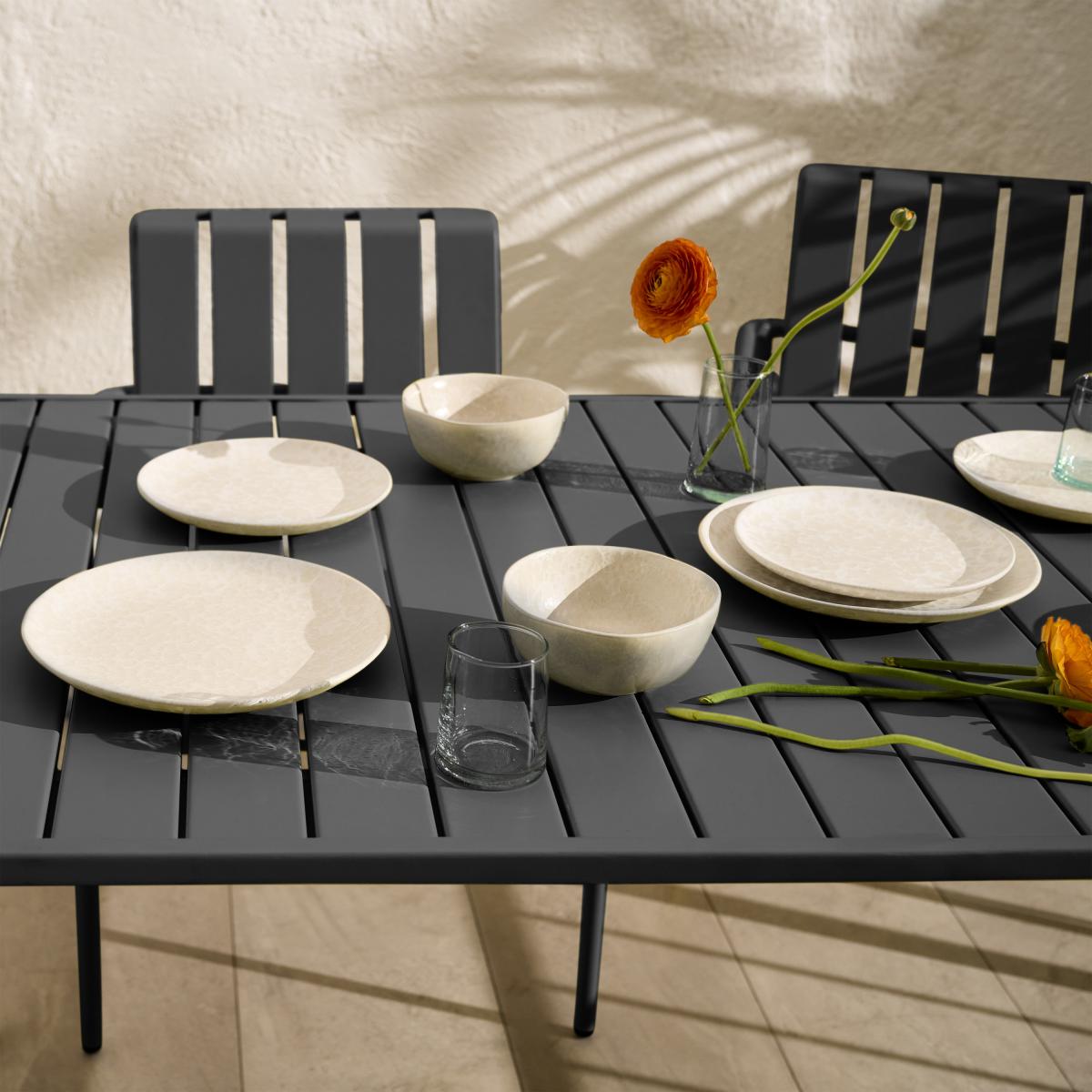 Soriano 4 Seater Garden Dining Set, Grey – image 10