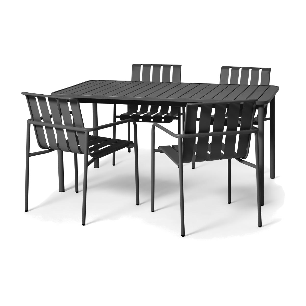 Soriano 4 Seater Garden Dining Set, Grey – image 1