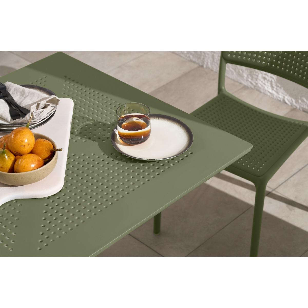 Nardi 4 Seat Dining Set, Olive Fibreglass & Resin – image 4