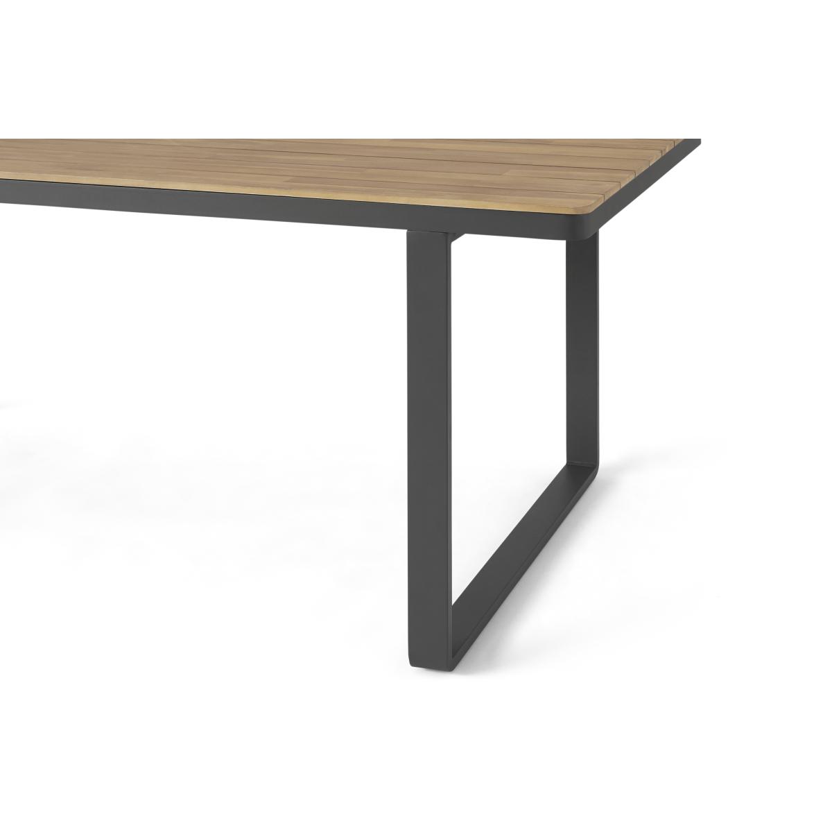 Topa Garden 4 seat Dining Set, Acacia Wood and Grey – image 6