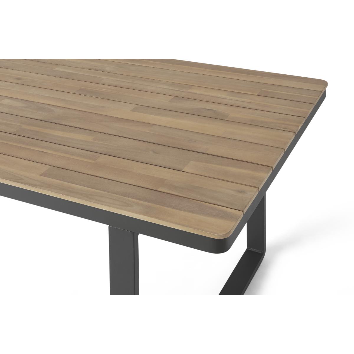 Topa Garden 4 seat Dining Set, Acacia Wood and Grey – image 7