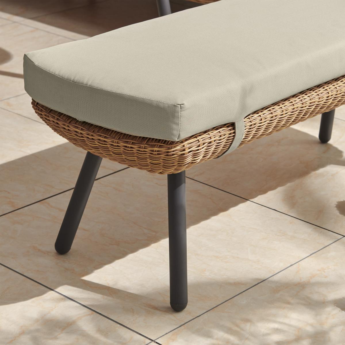 Jonah Garden Corner Dining Set, Natural Polyrattan – image 5