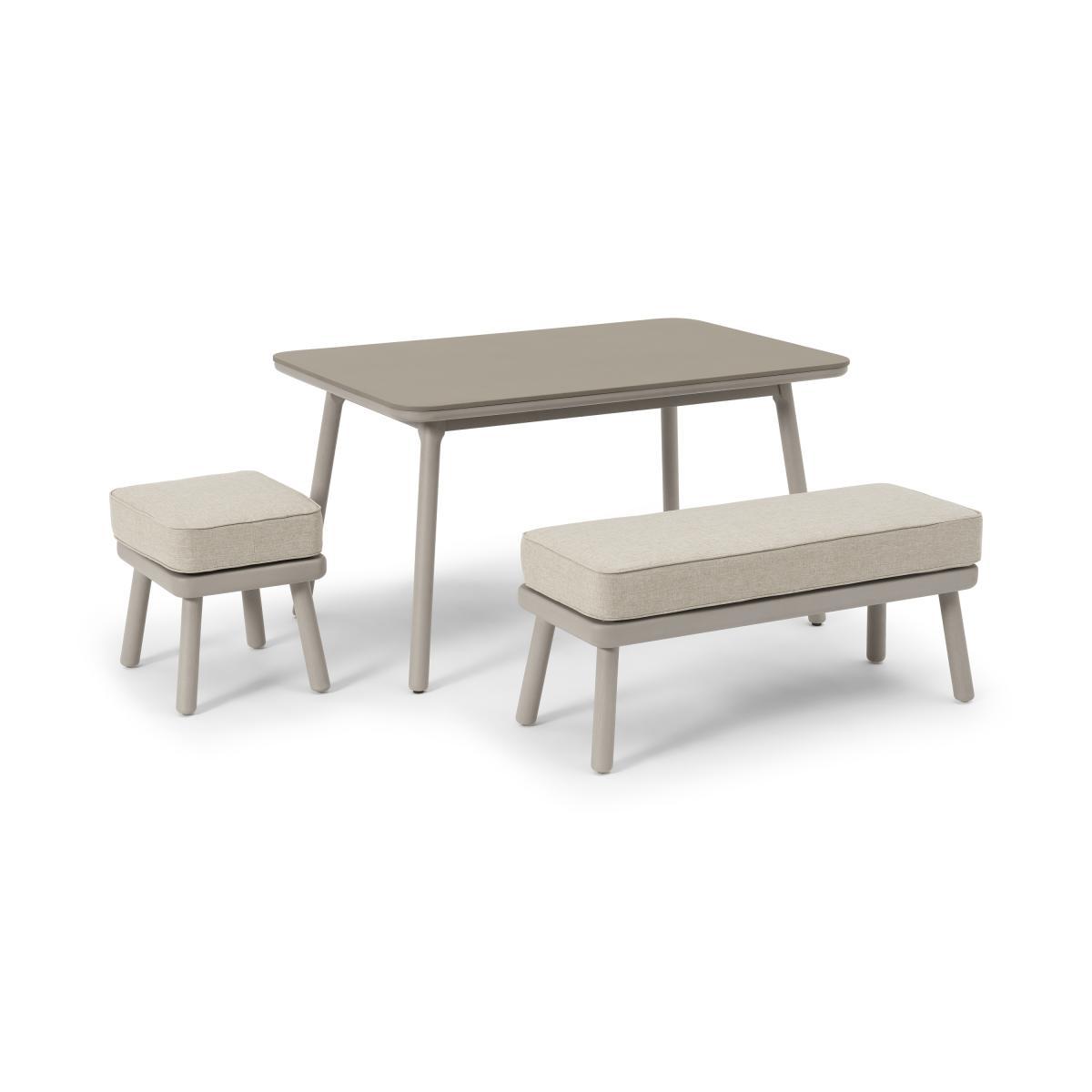 Alif Garden Corner Dining Set, Natural White & Eucalyptus – image 6
