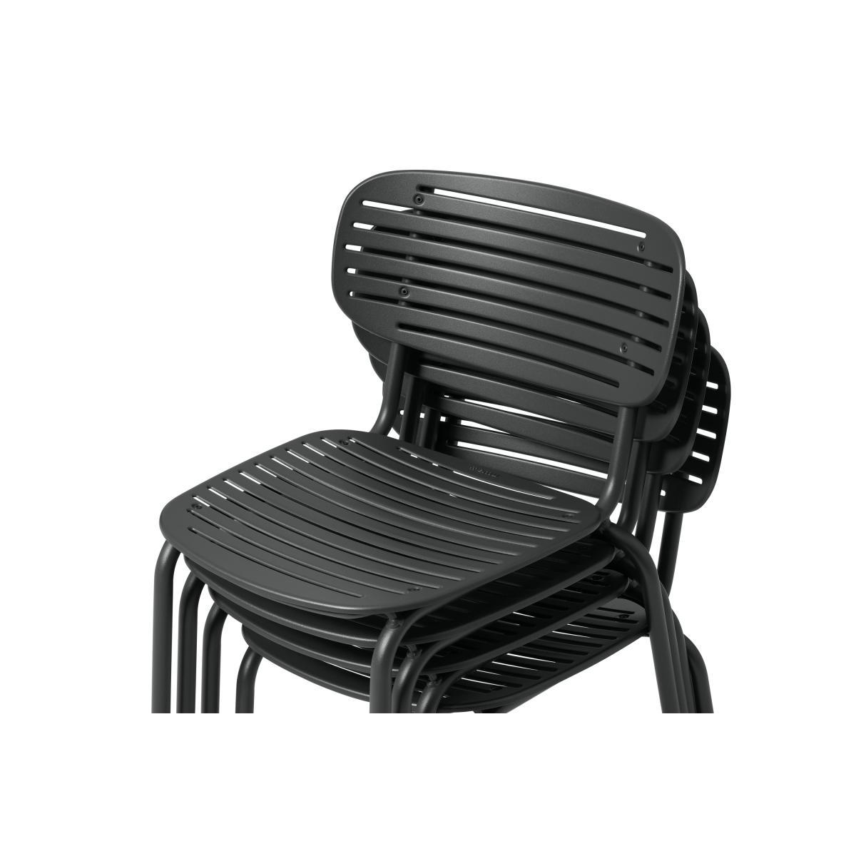 Emu 4 Seat Garden Dining Set, Dark Grey Powder-Coated Steel – image 6