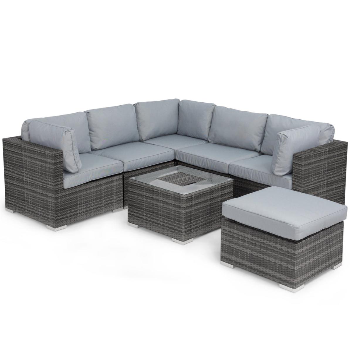 Maze London Outdoor Corner Group with Ice Bucket in Grey – image 2