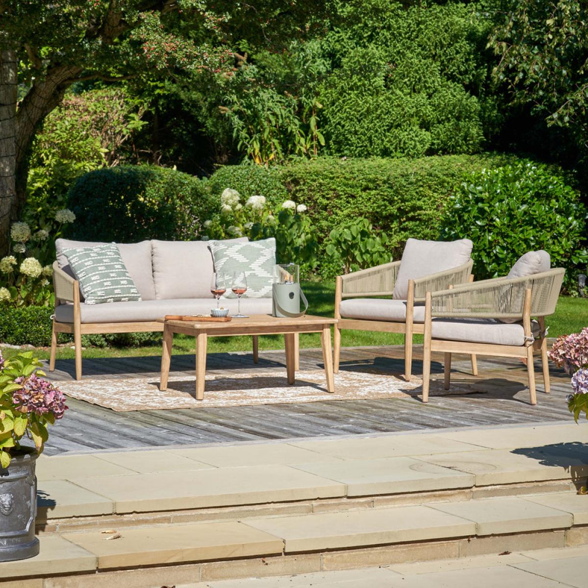Olivia's Outdoor Dala Sage Green Lounge Set – image 2