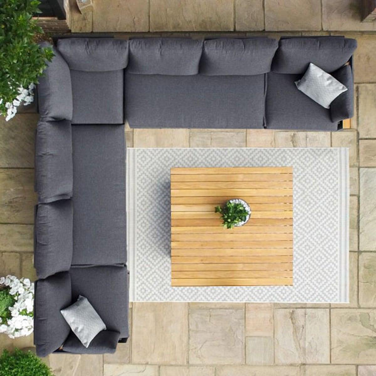 Maze Oslo Outdoor Corner Furniture Set in Charcoal – image 3