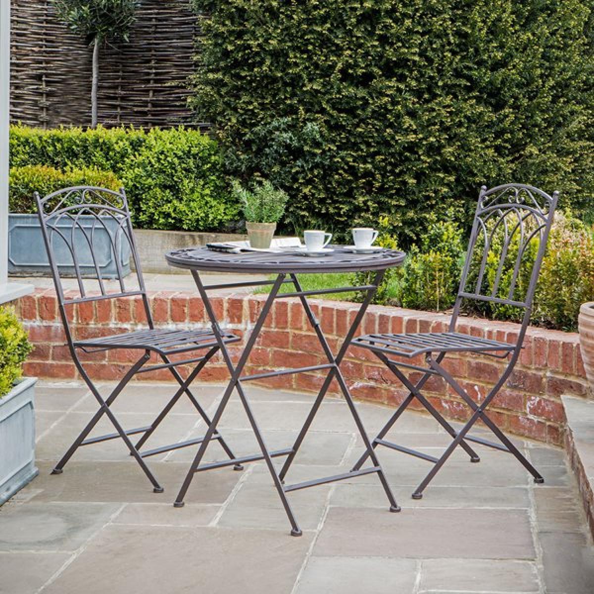 Gallery Direct Burano Outdoor Bistro Set / Ember – image 2