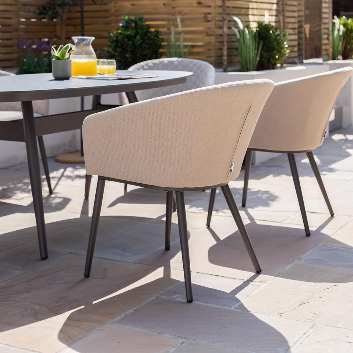 Maze Outdoor Ambition Oval Dining Set in Oatmeal / 8 Seater – image 7