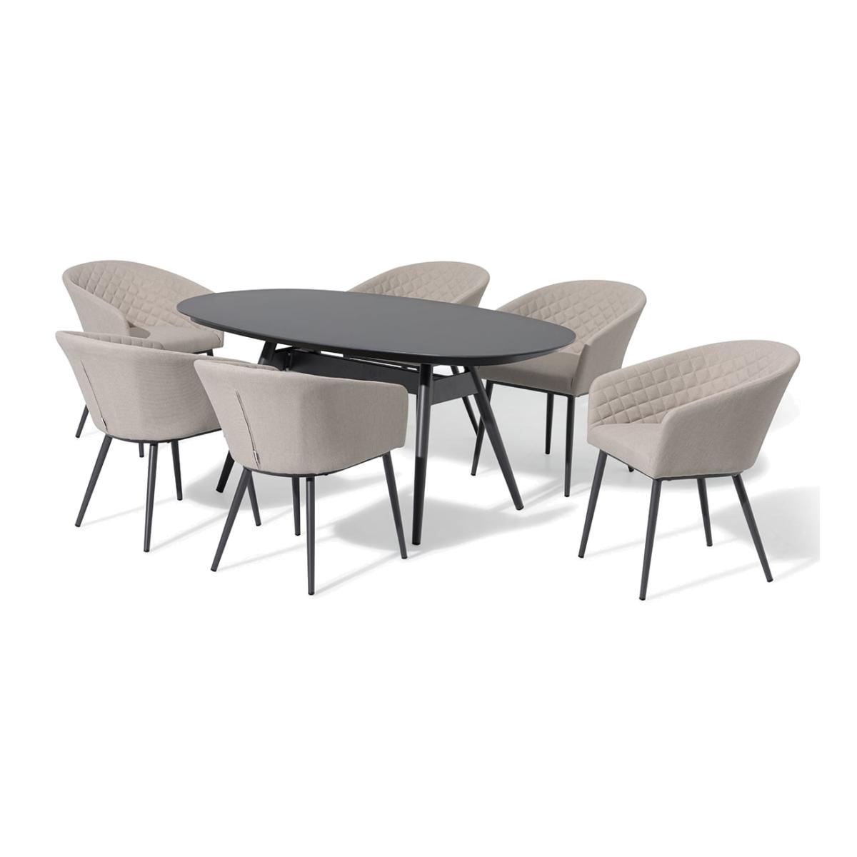 Maze Outdoor Ambition Oval Dining Set in Oatmeal / 8 Seater – image 1