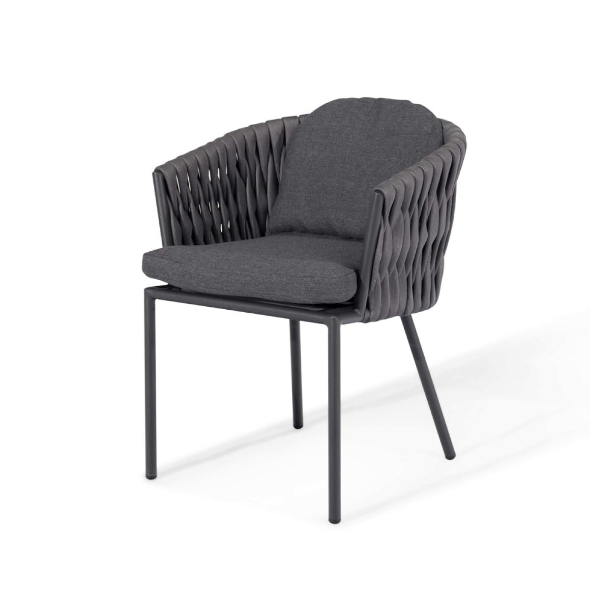 Maze Rattan Marina 6 Seat Dining Set Grey – image 2