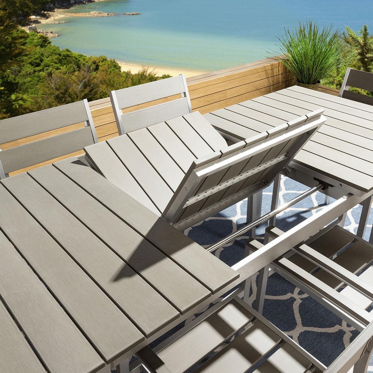 Luxury Aluminium Garden Dining Set Extending Table 6 Chairs Cover Xanado – image 4