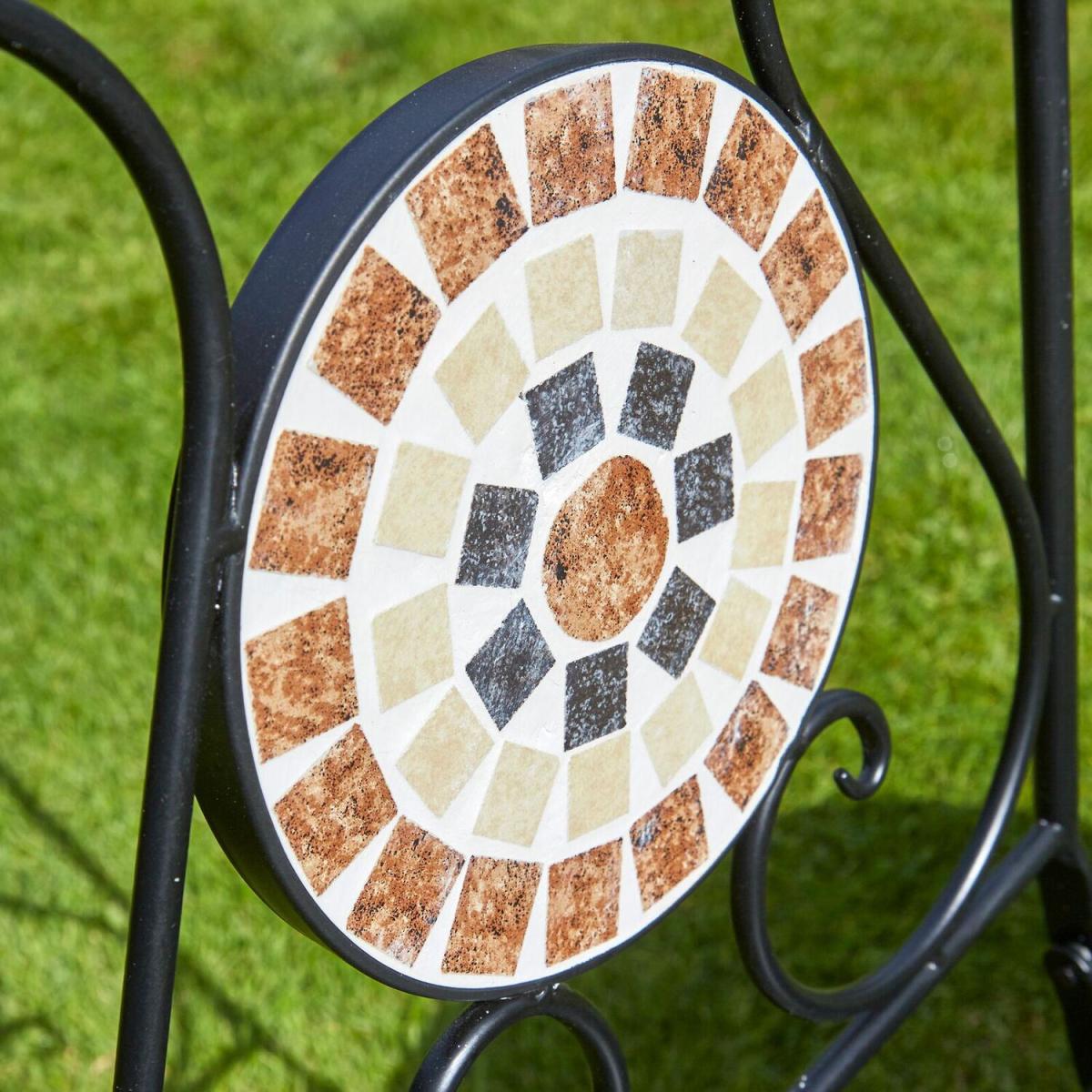 Sunflower Outdoor Garden Patio Bistro Set - Black - Black – image 4