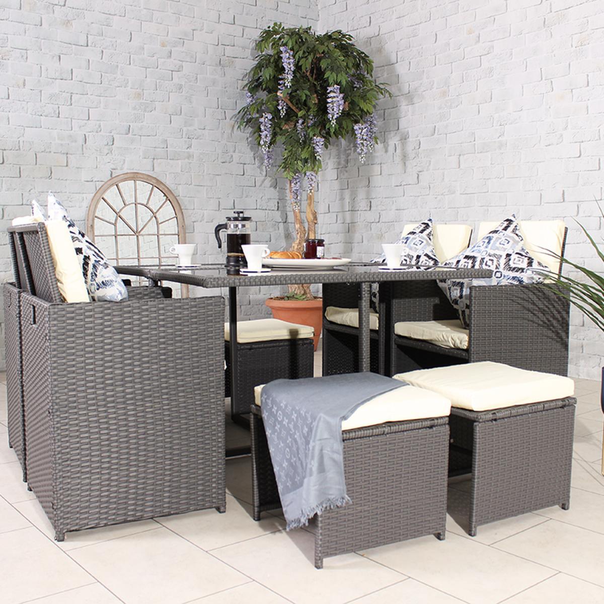 CANNES Grey 8 Seater Cube Set - Grey – image 2