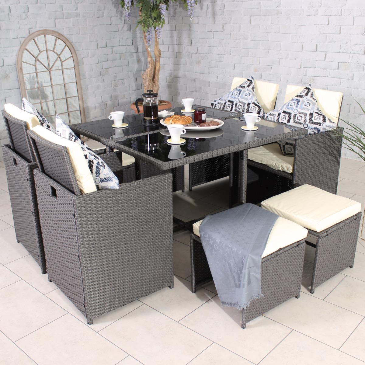 CANNES Grey 8 Seater Cube Set - Grey – image 3