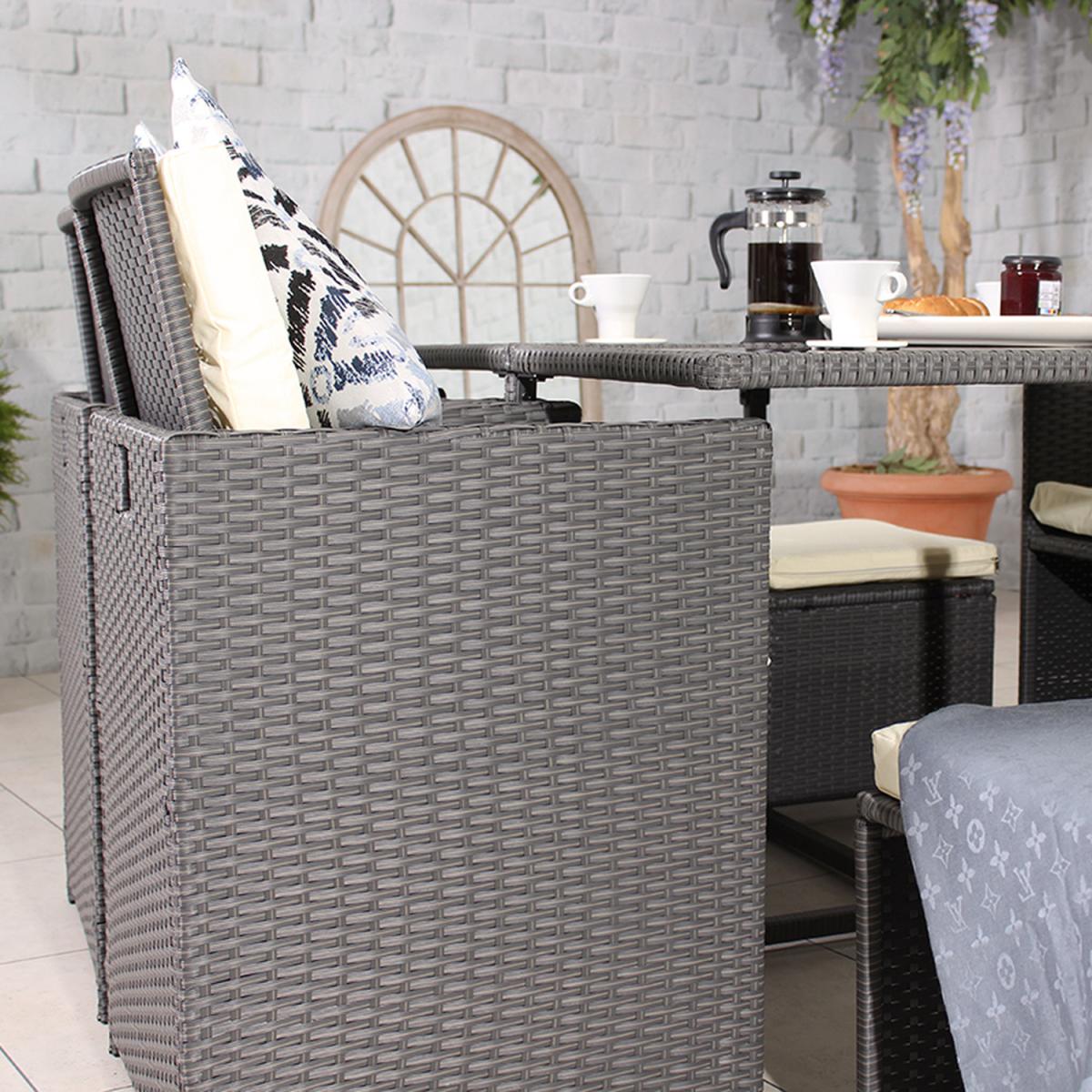 CANNES Grey 8 Seater Cube Set - Grey – image 4