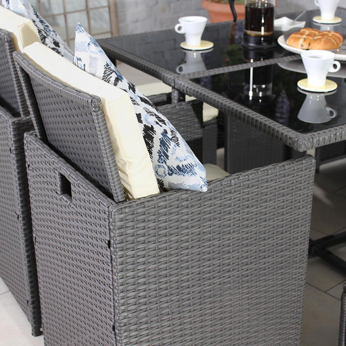 CANNES Grey 8 Seater Cube Set - Grey – image 5
