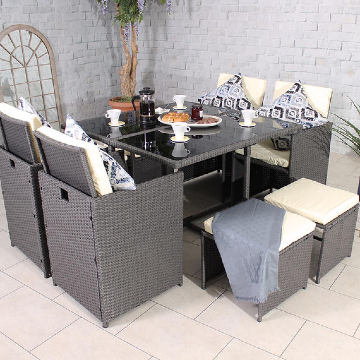 CANNES Grey 8 Seater Cube Set - Grey – image 1